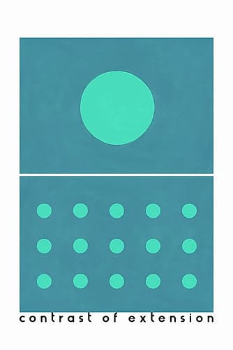 Contrast of extension Art Print