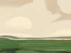 Large landscape -Sky and field Art Print