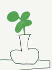 Clover on the table Art Print
