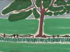 Rain tree Art Print
