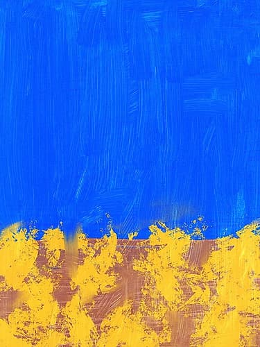 Flower bed abstract Abstract Art Print