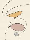 Minimal graceful line art abstract Art Print
