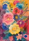Watercolor Floral No. 6 Art Print