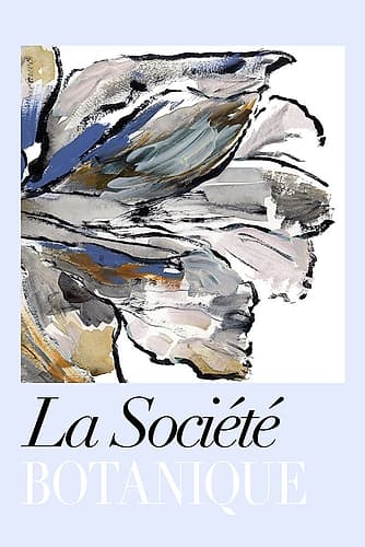 Botanical Blue Gold Art Print