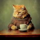 Caffeine Cats (3) Art Print