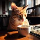 Caffeine Cats (5) Art Print