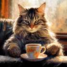 Caffeine Cats (9) Art Print