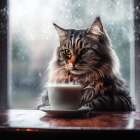 Caffeine Cats (13) Art Print