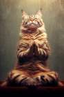 Cat yoga 3 Art Print