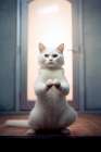 Cat yoga 9 Art Print