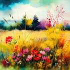 Idyllic Meadow (2) Art Print