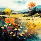 Idyllic Meadow (3) Art Print