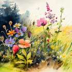 Idyllic Meadow (4) Art Print