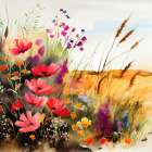 Idyllic Meadow (5) Art Print