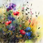 Idyllic Meadow (6) Art Print