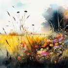Idyllic Meadow (11) Art Print
