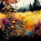 Idyllic Meadow (12) Art Print