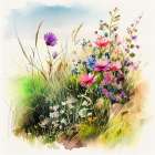 Meadow Nature Art (2) Art Print