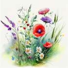 Meadow Nature Art (3) Art Print