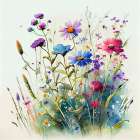 Meadow Nature Art (4) Art Print