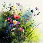 Meadow Nature Art (9) Art Print