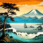 Japan World Illustration (13) Art Print