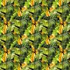 Pattern 3 tropical leaves Art Print