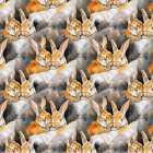 Pattern 6 bunnies Art Print