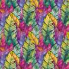 Pattern 13 colors feathers Art Print