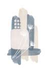 Blue Dreams-3 Minimalist Print