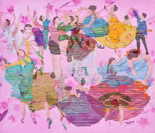 Spring Waltz Abstract Art Print