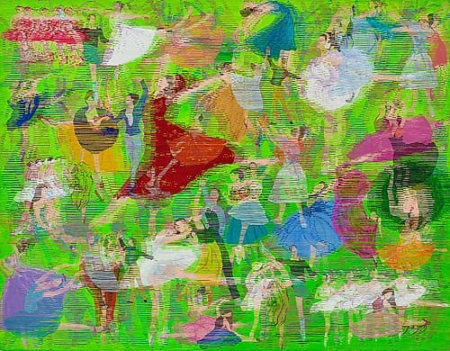 Spring Waltz Abstract Art Print