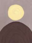 Geometric yellow sun Art Print