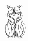 Line Cat Art Print