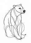 Line Bear Minimalist Print