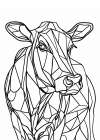 Line Cow Minimalist Print