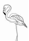 Line Flamingo Minimalist Print
