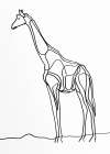 Line Giraffe Minimalist Print