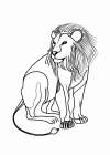 Line art Tiger Minimalist Print
