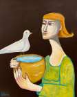 The water giver Art Print