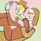 The couple Art Print