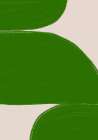 GREEN SUMMER SHAPES Art Print