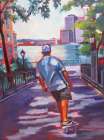Flying Toward Wall Street Art Print