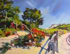 Island Beach Walk Art Print