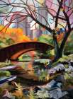 Bridge In Central Park Art Print