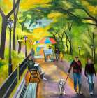 Central Park Stroll Art Print