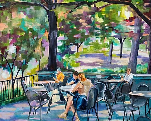 Central Park Terrace Again Art Print