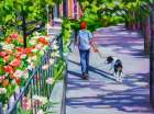 Dog Walker Art Print