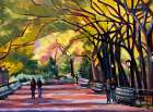 Mall At Central Park Art Print