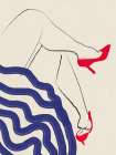 The dancerAnd#039;s portrait Art Print